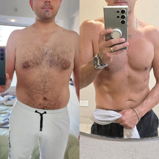 Transformación real: Seba bajó más de 20 kg.